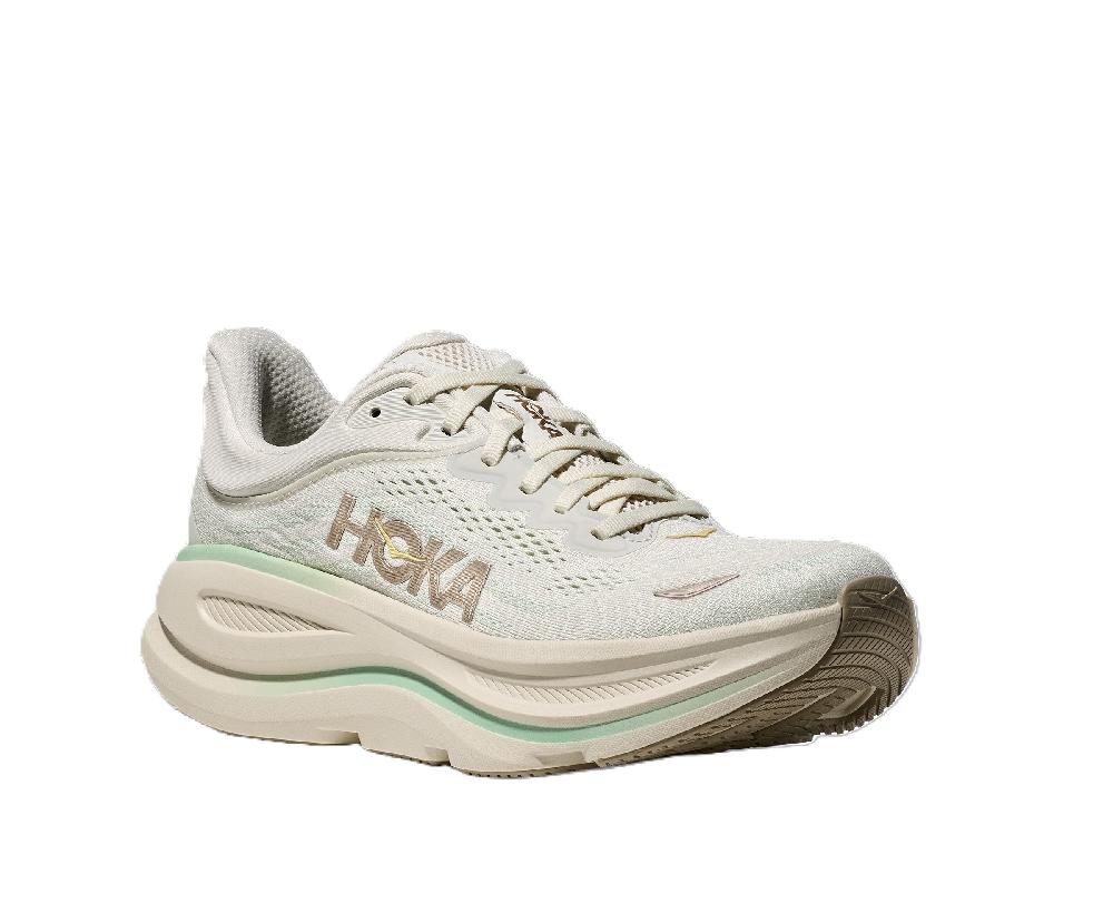 Hoka Truffle Salt/Sea Glass Bondi Women's Wide Width Running Shoes 1162014-TLSL