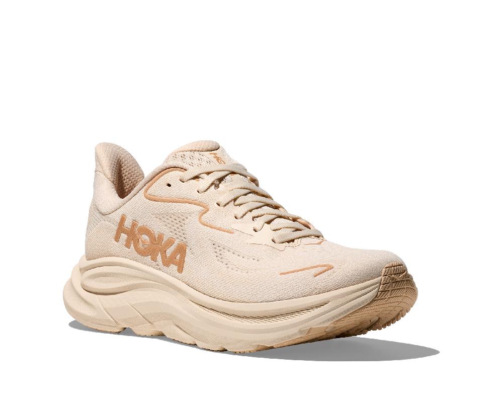 Hoka Vanilla/Birch Clifton 10 Women's Wide Width Running Shoes 1162050-VCH