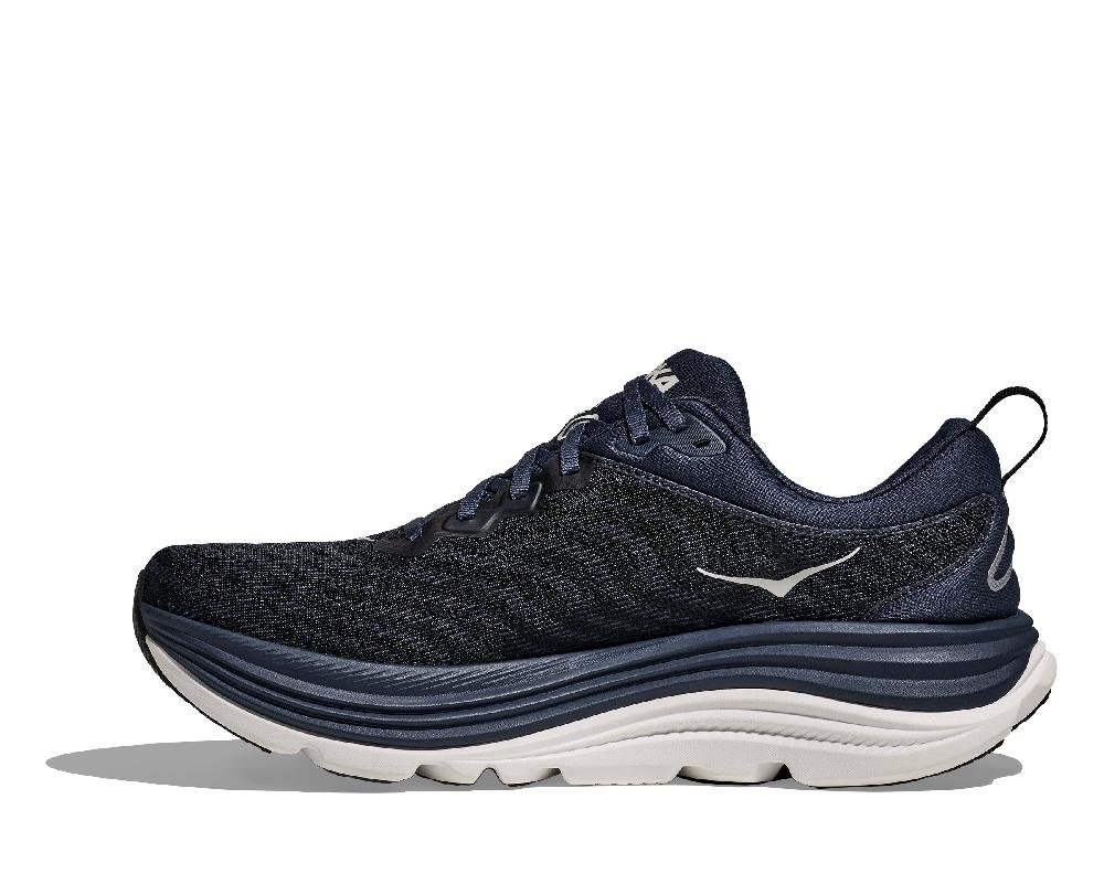 Hoka Varsity Navy/White Gaviota 5 Men's Wide Width Running Shoes 1134234-VYN