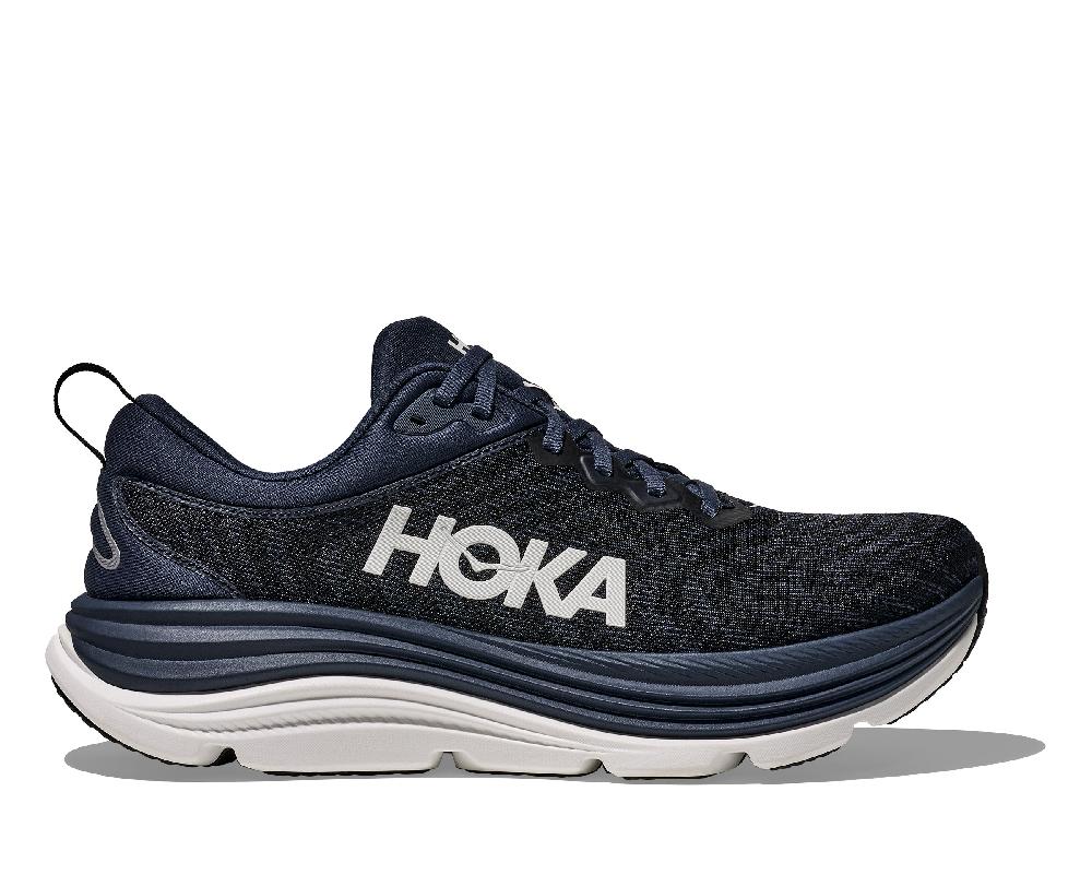 Hoka Varsity Navy/White Gaviota 5 Men's Wide Width Running Shoes 1134234-VYN