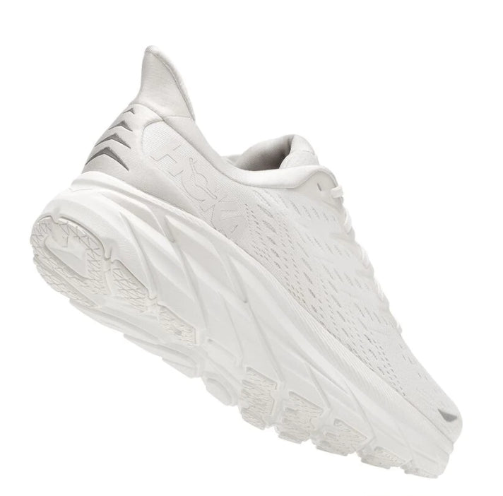 Hoka White Clifton 8 Ladies Running Shoes 1119394-WWH