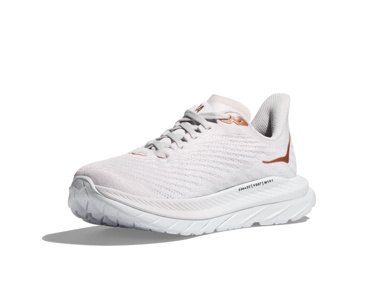 Hoka White/Copper Mach 5 Women's Race Shoes 1127894-WCPP