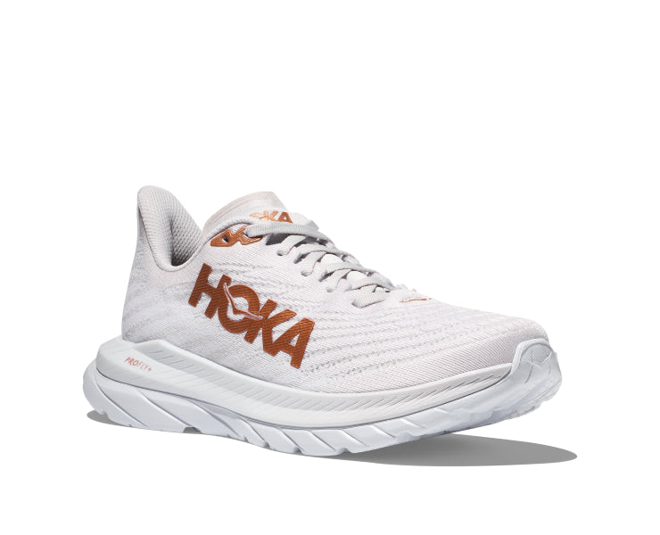 Hoka White/Copper Mach 5 Women's Race Shoes 1127894-WCPP