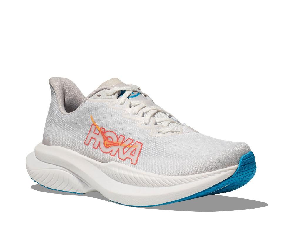 Hoka White/Nimbus Cloud Mach 6 Women's Running Shoes 1147810-WNCL