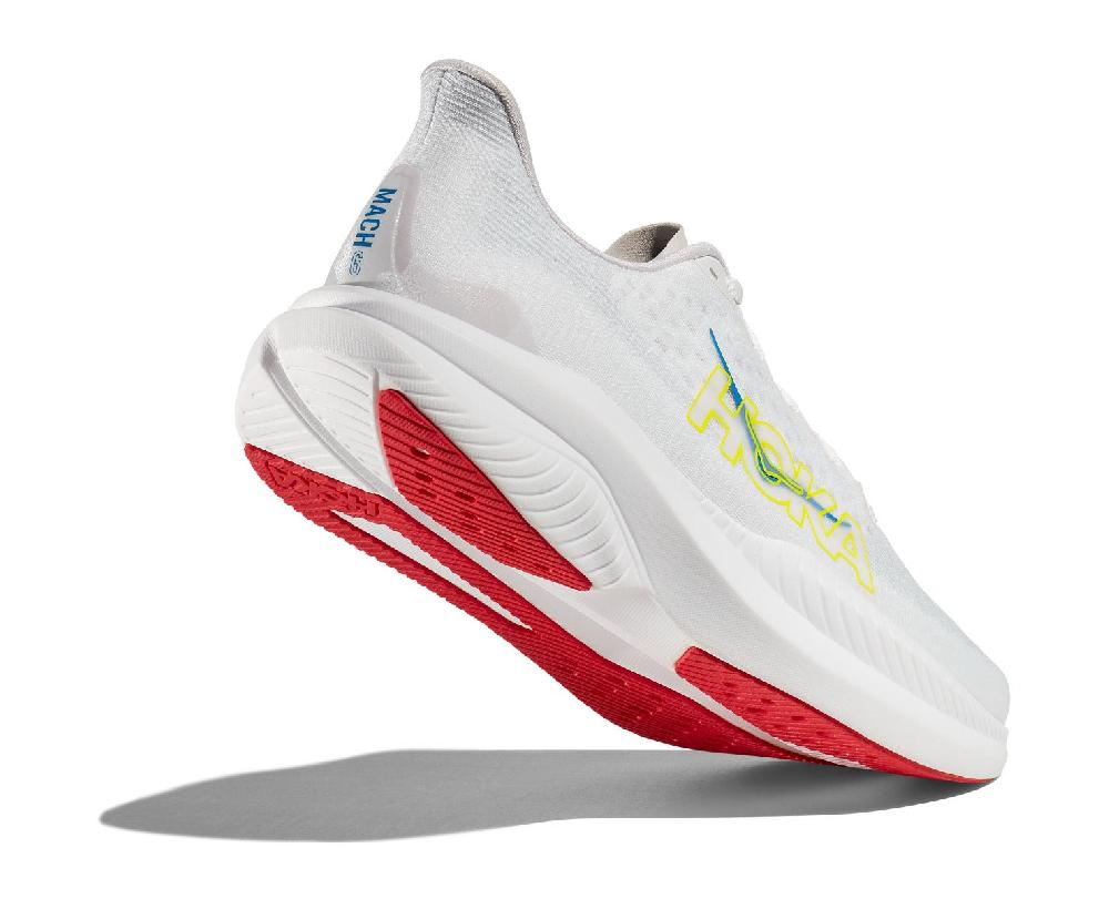 Hoka White/Nimbus Mach 6 Men's Running Shoes 1147790-WNCL