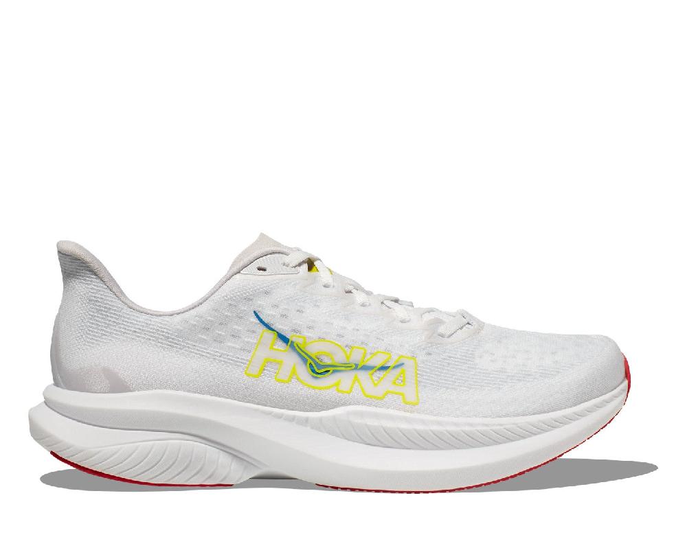 Hoka White/Nimbus Mach 6 Men's Running Shoes 1147790-WNCL