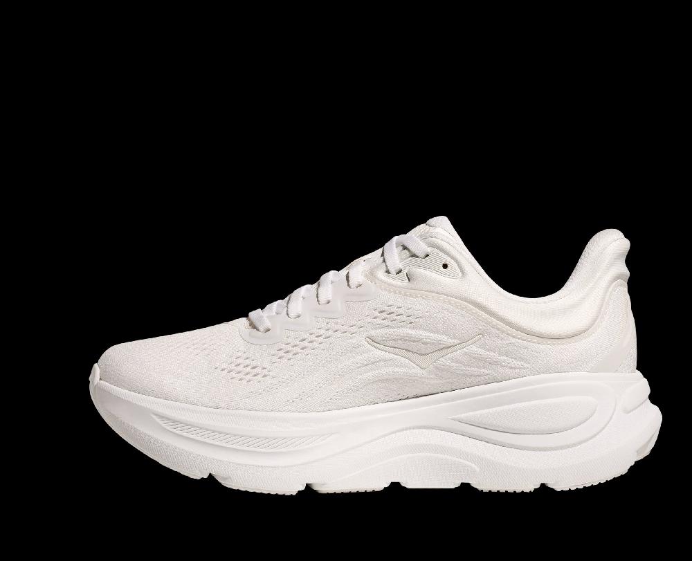 Hoka White/White Bondi 9 Women's Running Shoes 1162012-WWH