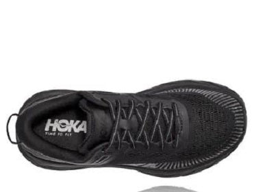 Hoka Women's Black/Black Bondi 7 Running Shoe 1110519/31BBLC