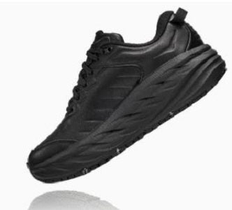 Hoka Women's Black Bondi Sr Slip-Resistant Comfort Shoe 1110521-BBLC