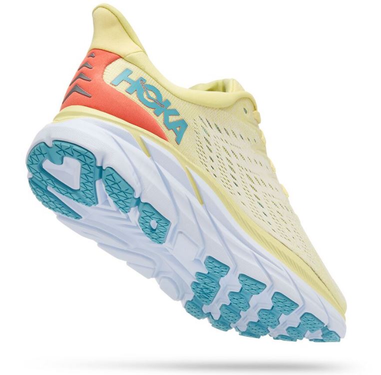 Hoka Yellow Pear/Sweet Corn Clifton 8 Womens Running Shoes 1119394-YPSC