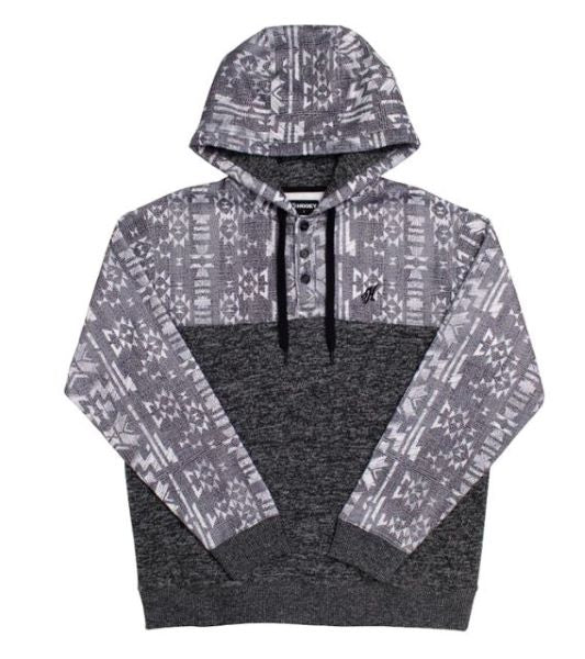 Hooey Aztec/Grey Jimmy Mens Hoody HH1194AZGY