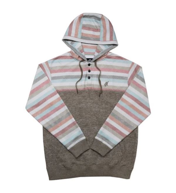 Hooey Baja Jimmy Tan Stripe Mens Hoody HH1159TN