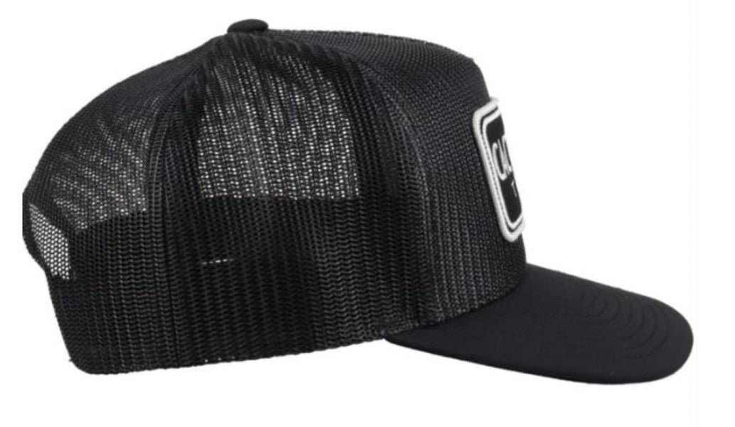 Hooey Black And White Cactus Ropes Texas Cap CR075
