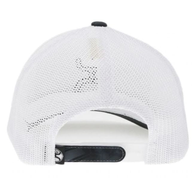 Hooey Black And White With Print Bass Logo Cap 2155T-BKWH