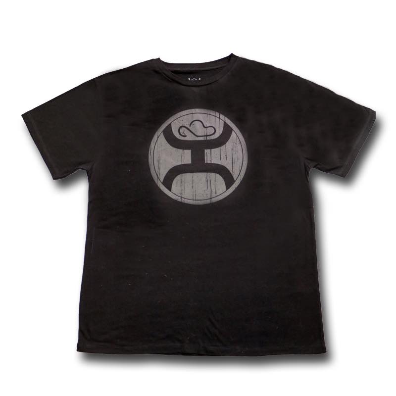 Hooey Black Reflective Crew Neck Mens Tee Shirt HT1242