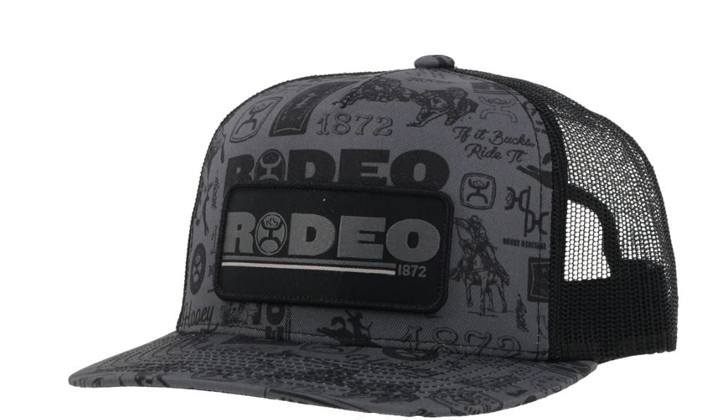 Hooey Black Rodeo Snapback Youth Cap 2453T-BK-Y