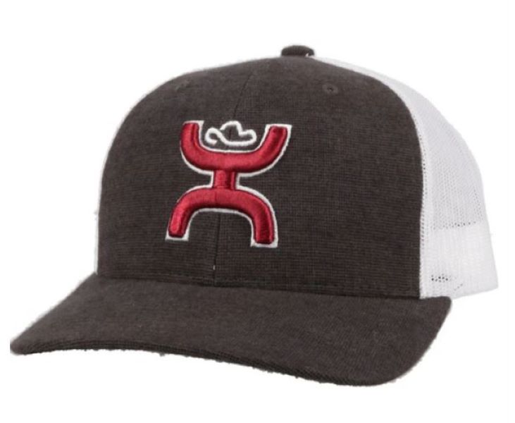 Hooey Black White And Red Sterling Logo Mens Cap 2106T-BKWH