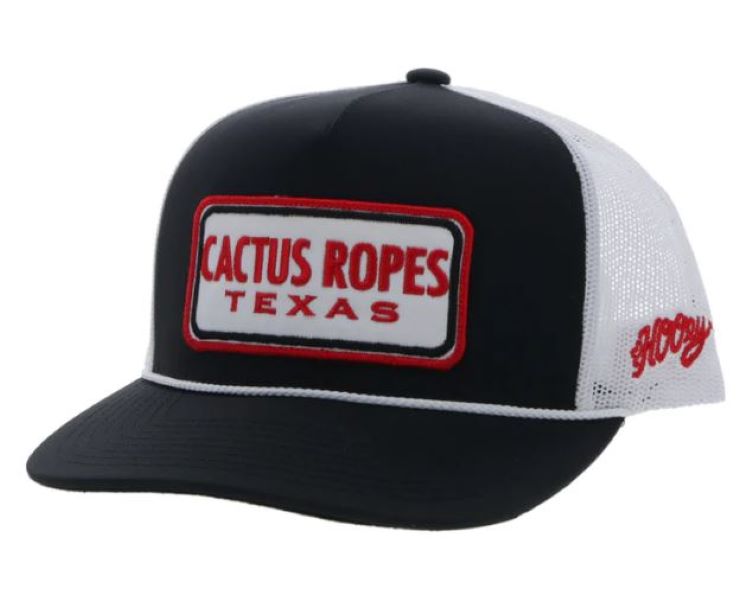 Hooey Black/White CR90 Cactus Ropes Hat CR90