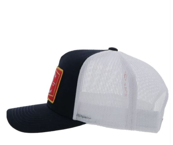 Hooey Black/White With Red And Yellow Rank Stock Hat 2361T-BKWH