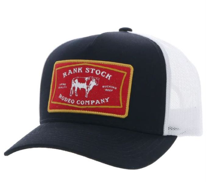Hooey Black/White with Red and Yellow Rank Stock Hat 2361T-BKWH