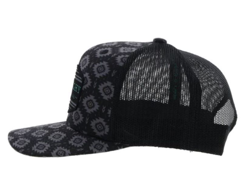 Hooey Black With Aztec Print Tribe Hat 4040T-BK