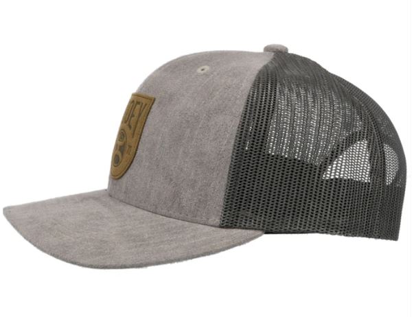 Hooey Bronx Grey And Charcoal Trucker Patch Hat 2103T-GYCH