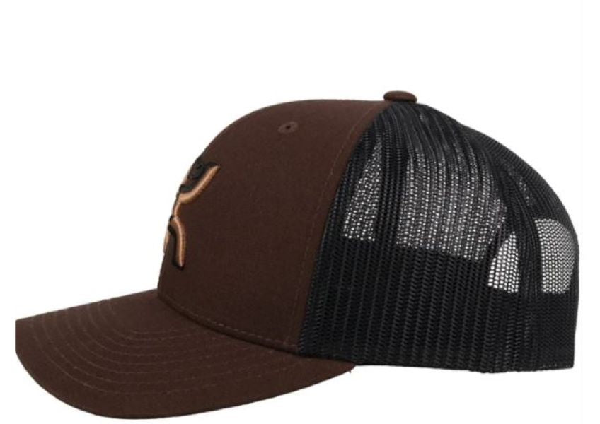 Hooey Brown Black And Copper Sterling Logo Cap 2106T-BRBK