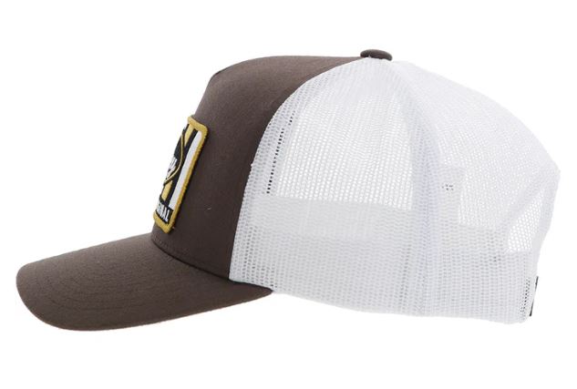 Hooey Brown/White Sudan Patch Ball Cap 2411T
