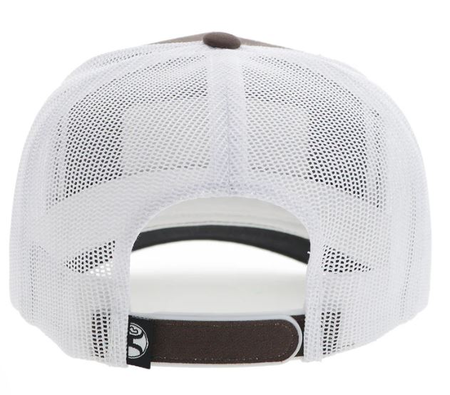 Hooey Brown/White Sudan Patch Ball Cap 2411T