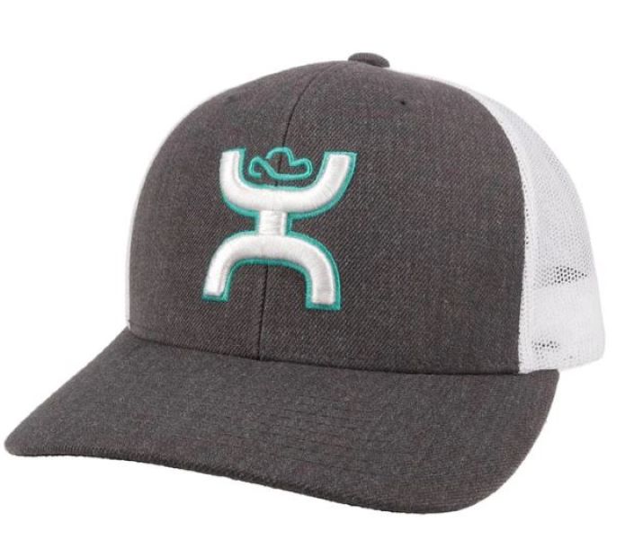 Hooey Charcoal/White Sterling Mens Trucker Cap 2005T-CHWH