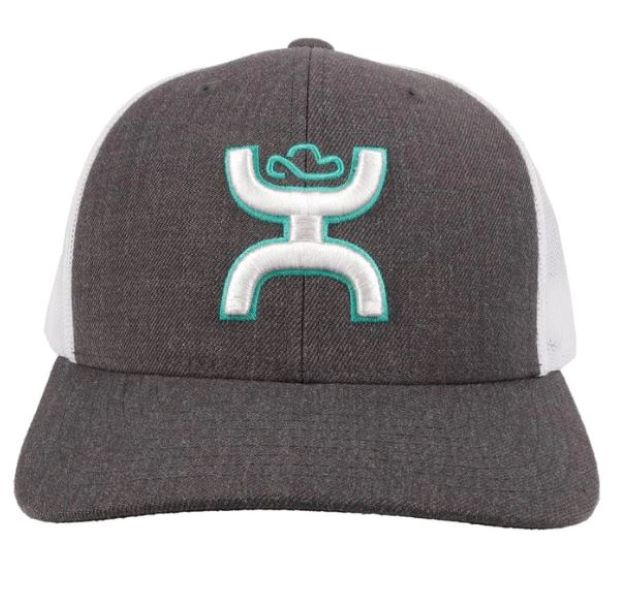 Hooey Charcoal/White Sterling Mens Trucker Cap 2005T-CHWH