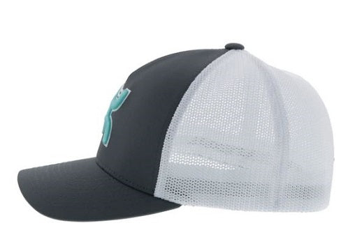 Hooey Coach Grey/White Men's Curved Bill Hat 2012GYWH-01
