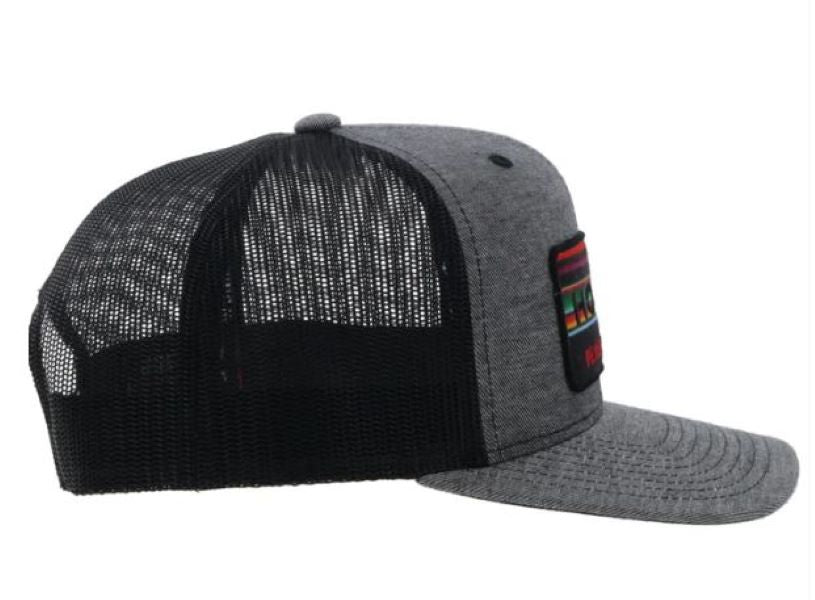 Hooey Grey/Black Horizon Hat With Serape/Black Patch 2335T-GYBK