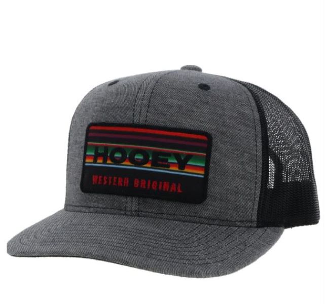 Hooey Grey/Black Horizon Hat with Serape/Black Patch 2335T-GYBK