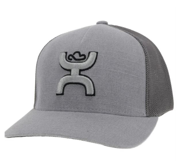 Hooey Grey Coach Flexfit Mens Logo Cap Size L/XL 2112GY-02