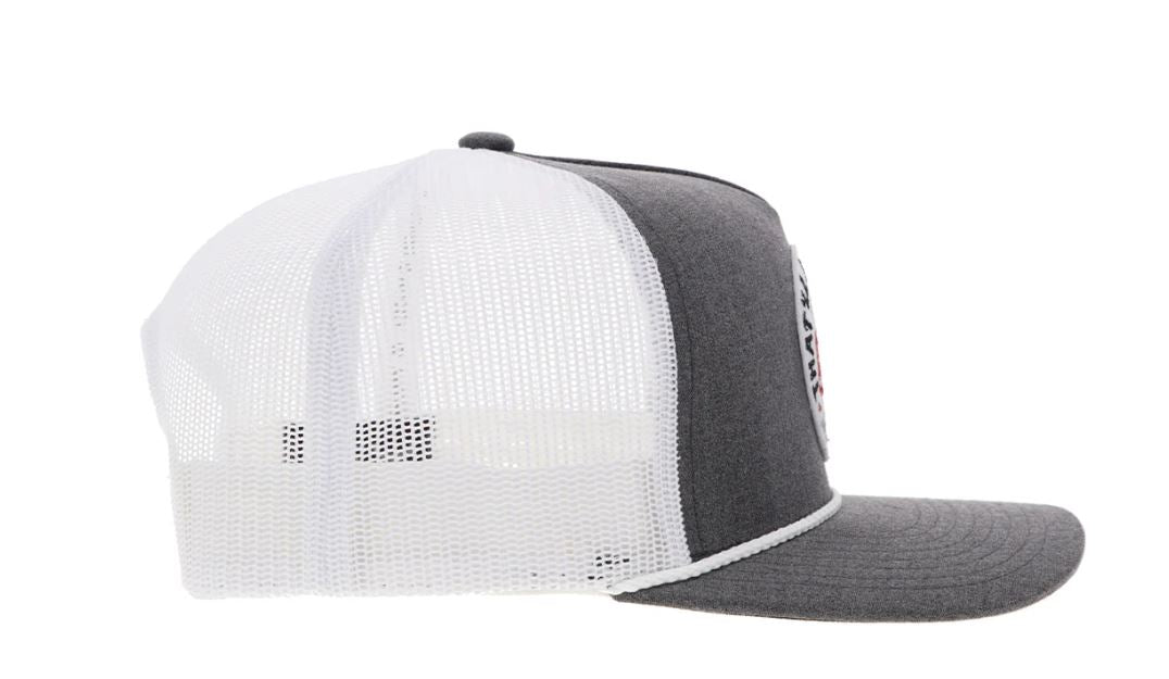 Hooey Grey/White 'John Wayne' That'll Be The Day Hat 2365T-GYWH