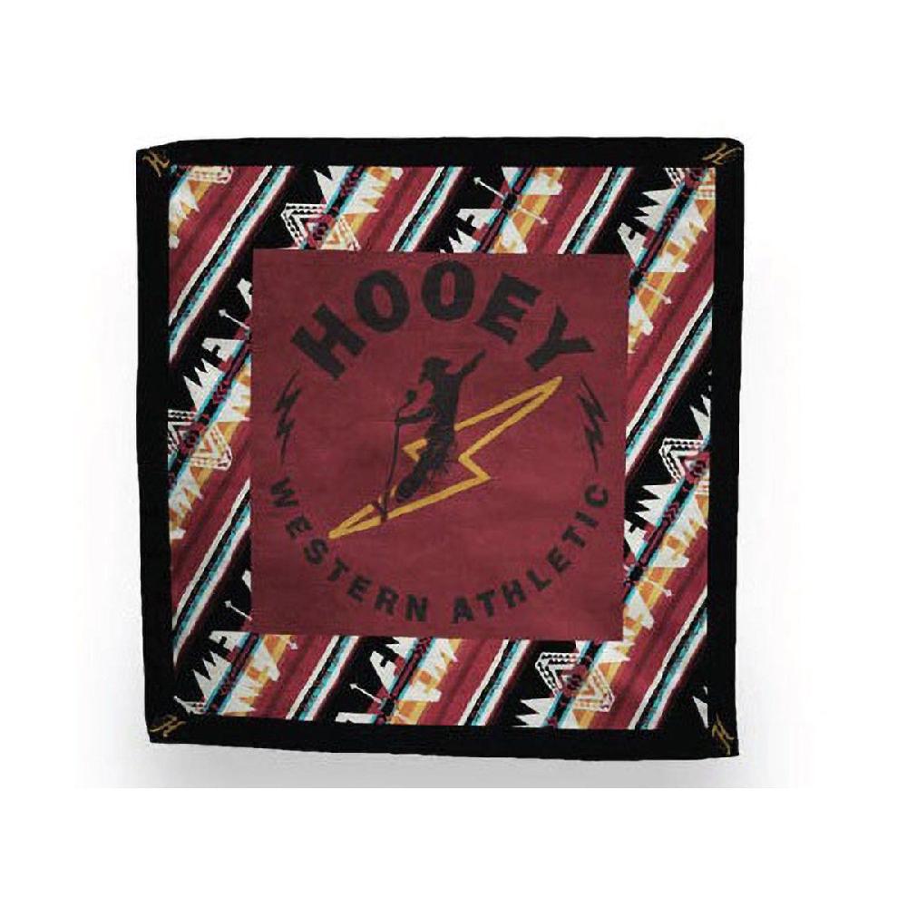 Hooey Maroon/Black/Gold 'Buzz' Wild Rag 20-BUZZ-1