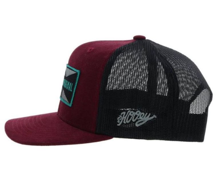 Hooey Maroon/Black Holley Snapback Hat 2229T-MABK