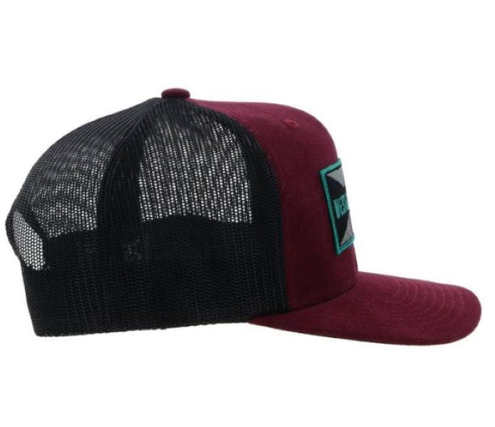 Hooey Maroon/Black Holley Snapback Hat 2229T-MABK