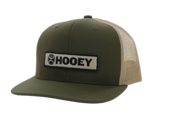 Hooey Olive/Tan Lock Up Snapback Hat 2213T-OLTN