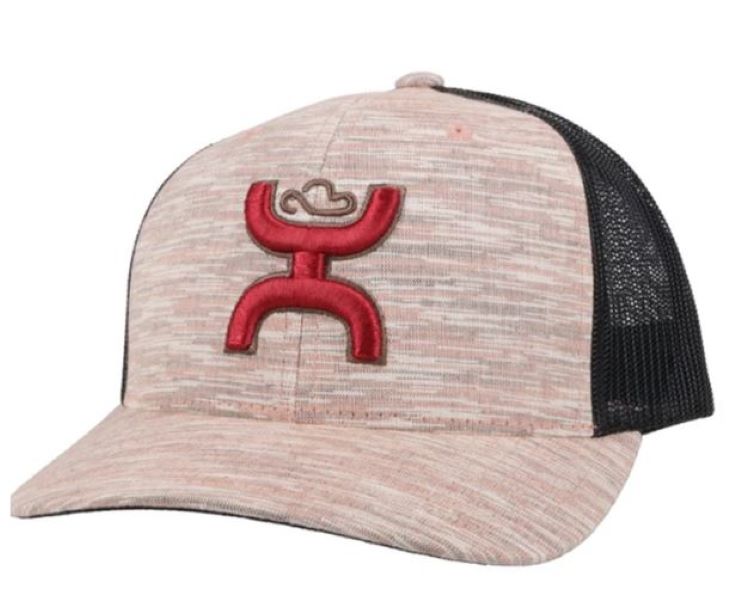 Hooey Rust and Black Sterling Mens Logo Trucker Hat 2106T-RUBK