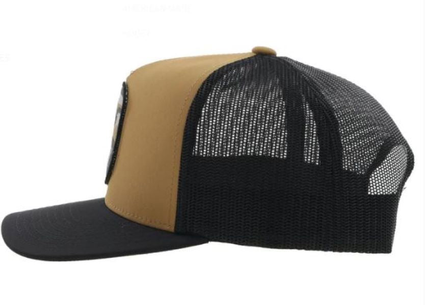 Hooey Tan/Black Cheyenne Snapback Hat With Patch 2244T-TNBK