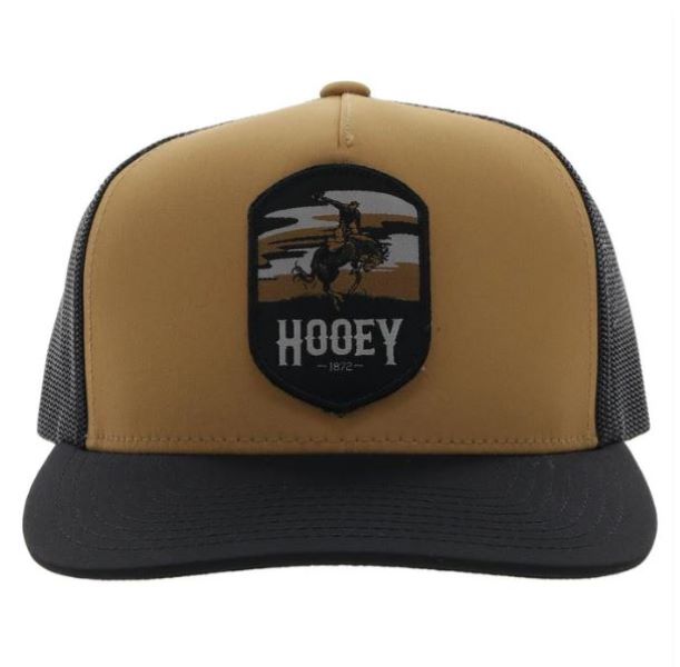 Hooey Tan/Black Cheyenne Snapback Hat With Patch 2244T-TNBK