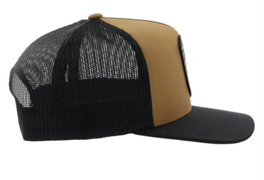 Hooey Tan/Black Cheyenne Snapback Hat With Patch 2244T-TNBK