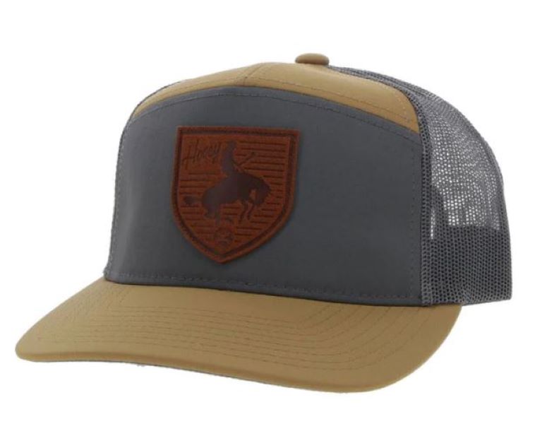 Hooey Tan/Grey Roughy Snapback Hat 4042T-TNGY