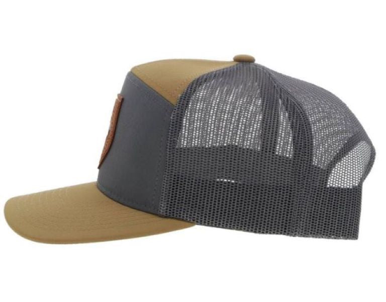 Hooey Tan/Grey Roughy Snapback Hat 4042T-TNGY