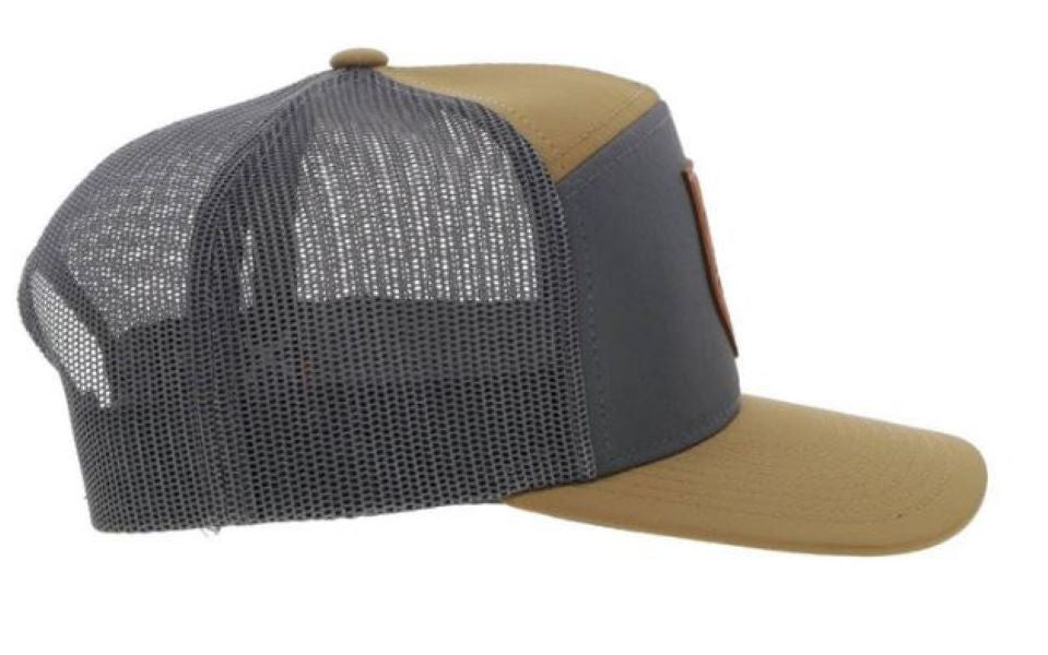 Hooey Tan/Grey Roughy Snapback Hat 4042T-TNGY