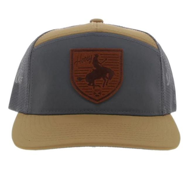 Hooey Tan/Grey Roughy Snapback Hat 4042T-TNGY