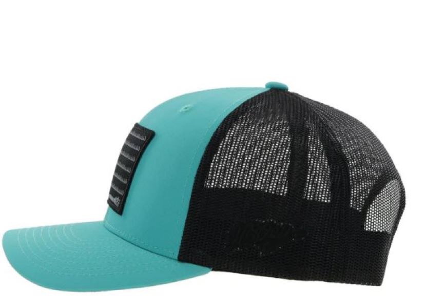 Hooey Turquoise/Black Liberty Roper Youth Hat 2210T-TQBK-Y