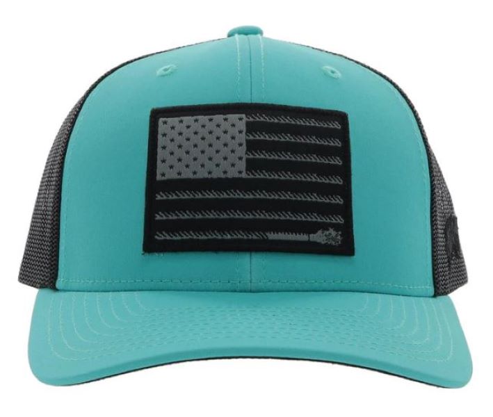 Hooey Turquoise/Black Liberty Roper Youth Hat 2210T-TQBK-Y